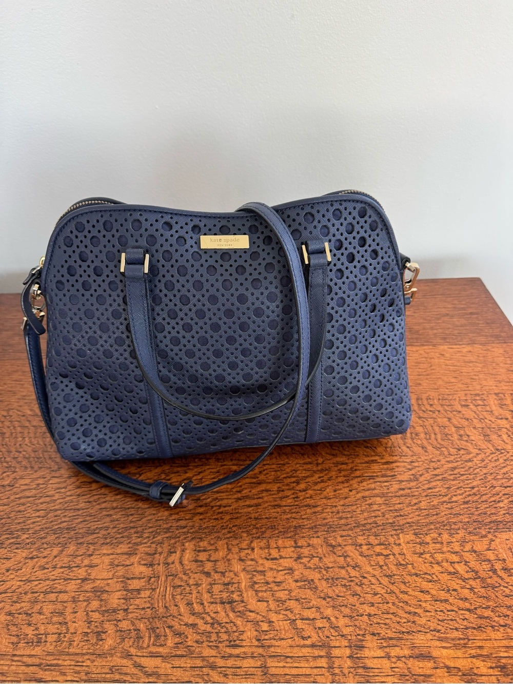 Kate Spade Newbury Lane Caning Small Rachelle Satchel/Crossbody